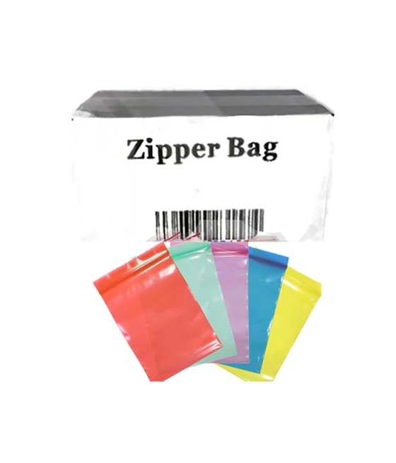 5 x Zipper Branded 2 x 2 Red Bags