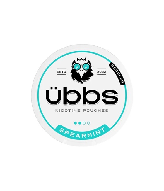 6mg Übbs Spearmint Regular Strength Nicotine Pouches - 20 Pouches