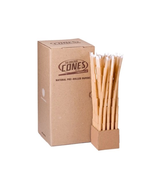 900 x Mountain High Small 1 1/4 Pre-Rolled BULK Cones Natural