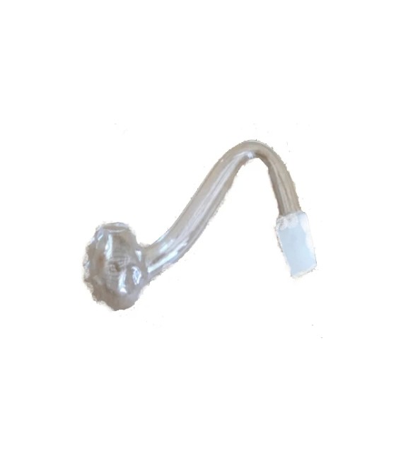 10 x S Shape 55mm Hook Polish Glass Pipe - GP126