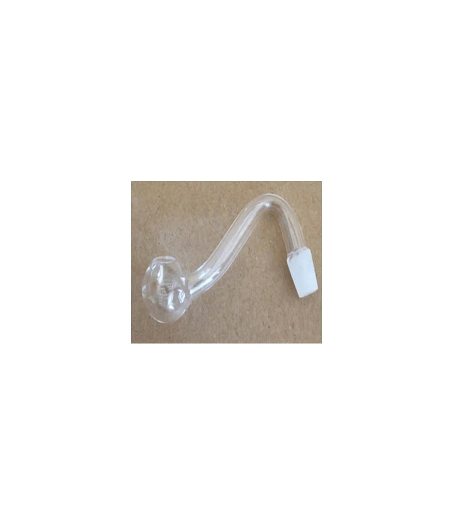 10 x S Shape 55mm Hook Polish Glass Pipe - GP126