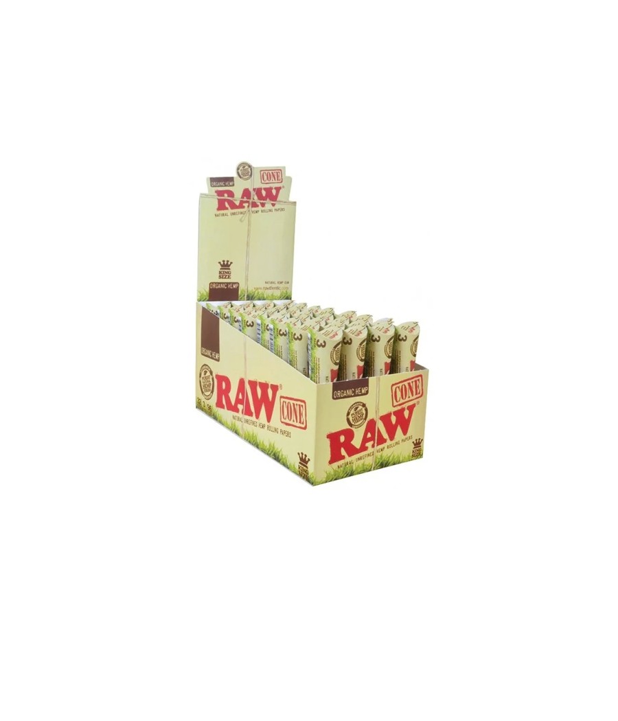 3 x 32 RAW Organic Hemp King Sized Pre-Rolled Cones