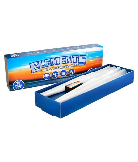 40 Elements Ultra Thin King Size Pre-Rolled Cones