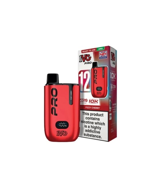 0mg IVG Pro 12 Pod Vape Kit 10000 Puffs