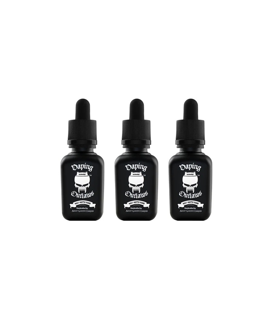 0mg Avant Garde E-liquid Vaping Outlaws Range Glass Shortfill 30ml (100VG) (BUY 1 GET 1 FREE)