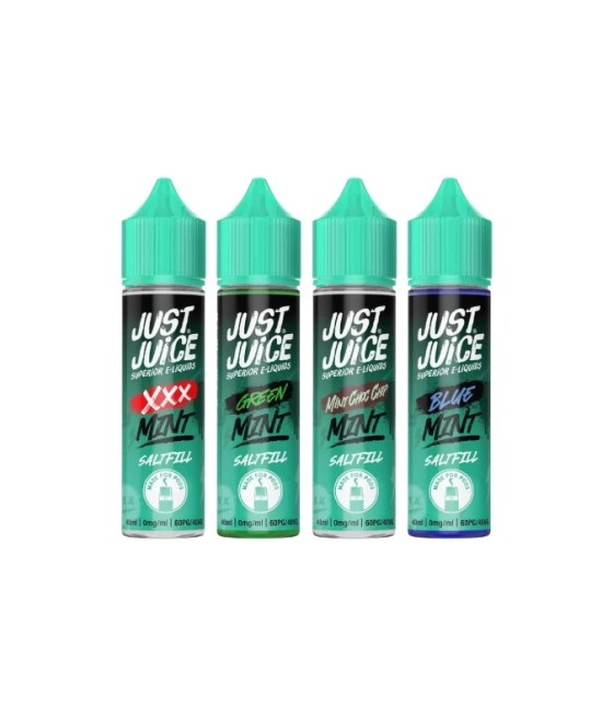 0mg Just Juice Mint 40ml Saltfills (40VG/60PG)