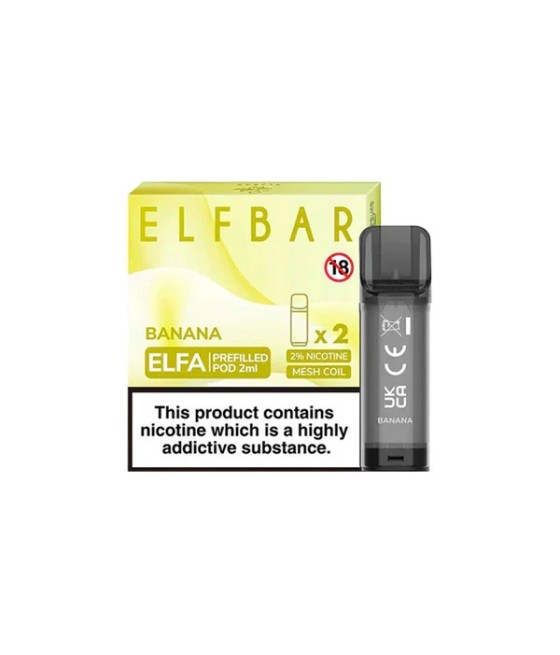 ELF Bar ELFA 20mg Replacement Prefilled Pods 2ml 1200 Puffs - 2 Pcs
