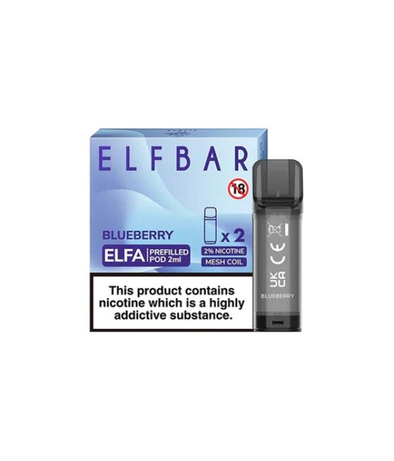 ELF Bar ELFA 20mg Replacement Prefilled Pods 2ml 1200 Puffs - 2 Pcs
