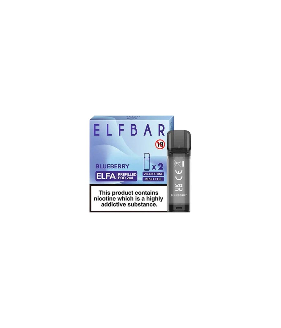 ELF Bar ELFA 20mg Replacement Prefilled Pods 2ml 1200 Puffs - 2 Pcs