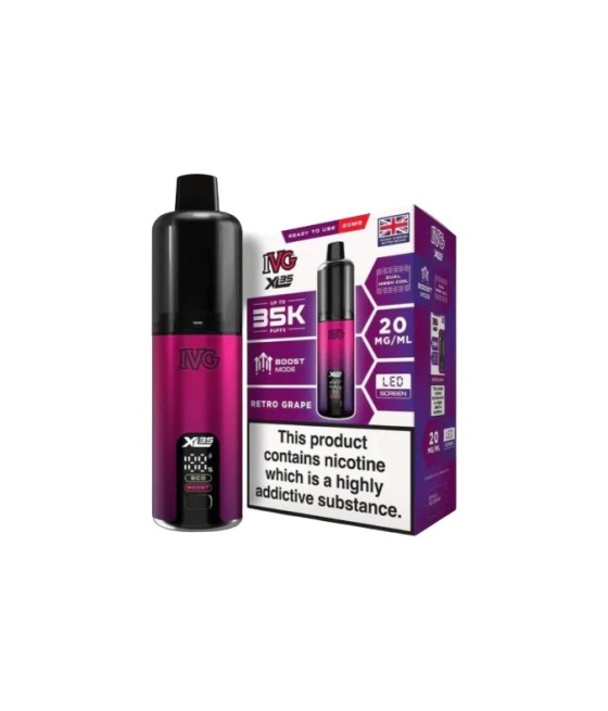 20mg IVG XL 35K Prefilled Pod Vape Kit 35000 Puffs
