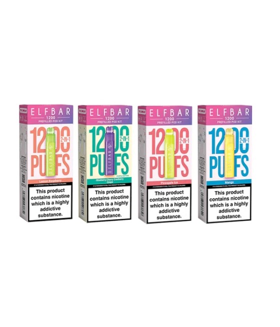 20mg ELF Bar 1200 Prefilled Pod Kit 1200 Puffs