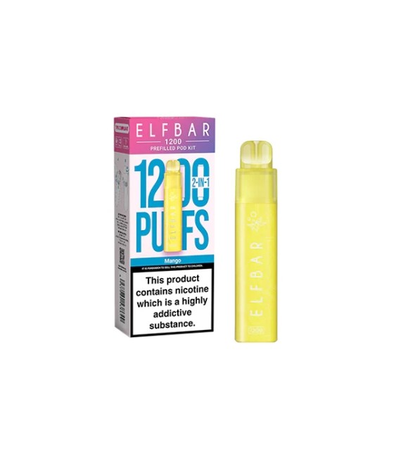 20mg ELF Bar 1200 Prefilled Pod Kit 1200 Puffs