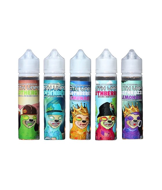 0mg Sloth Vapes 50ml Shortfill (70VG/30PG) (1 Free Nic Shot Per Shortfill)