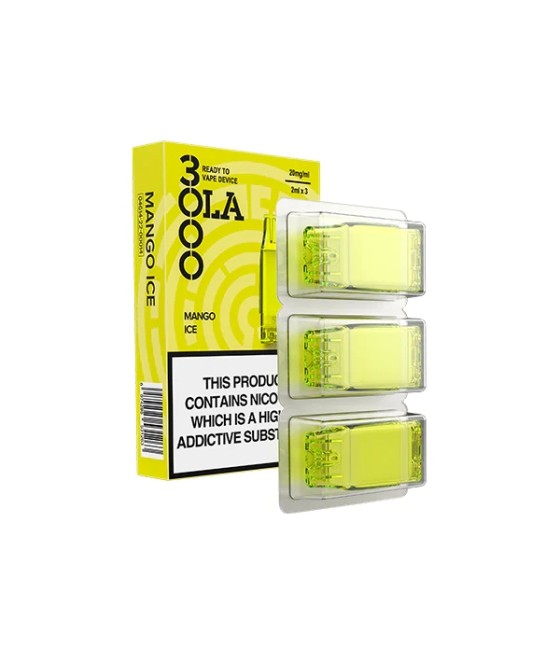 20mg SMPO Ola 3000 Prefilled Pods 2ml 1800 Puffs - 3 Pcs