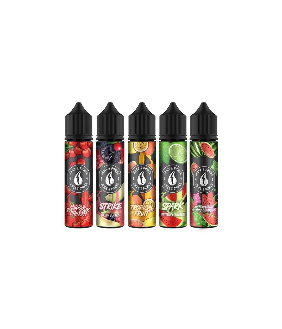 0mg Juice N Power Shortfills 50ml (70VG/30PG)