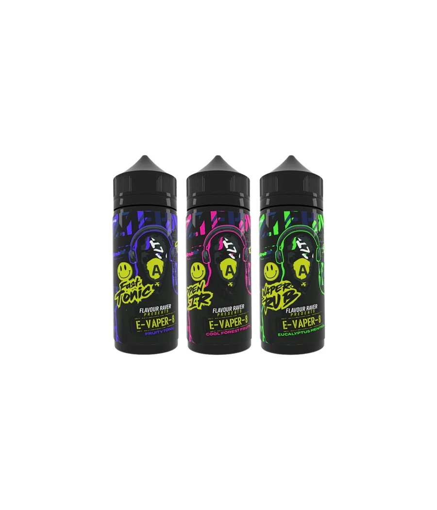 Flavour Raver E-Vaper-8 100ml Shortfill 0mg (70VG/30PG)