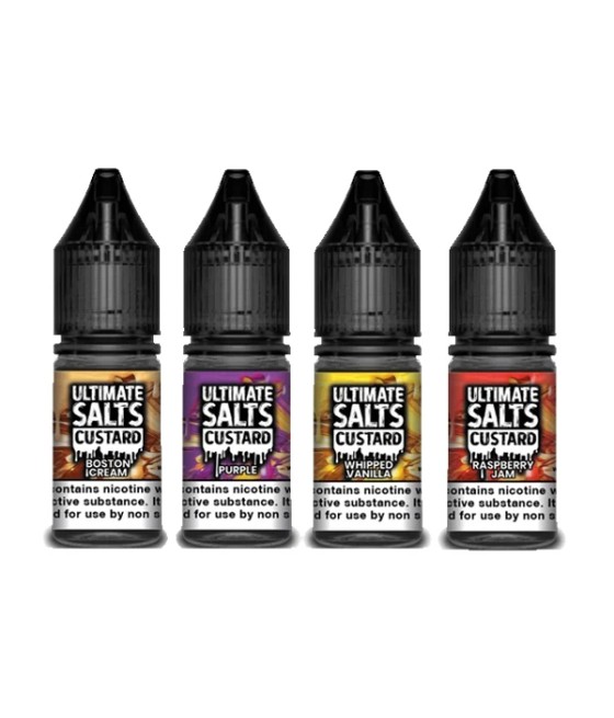 10MG Ultimate Puff Salts Custard 10ML Flavoured Nic Salts