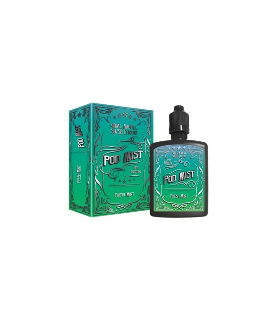 0mg Pod Mist Midfill 40ml Shortfill (50VG/50PG)