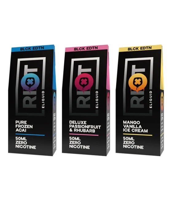 0mg Riot Squad Black Edition V2 2x 50ml Shortfill (70VG/30PG)