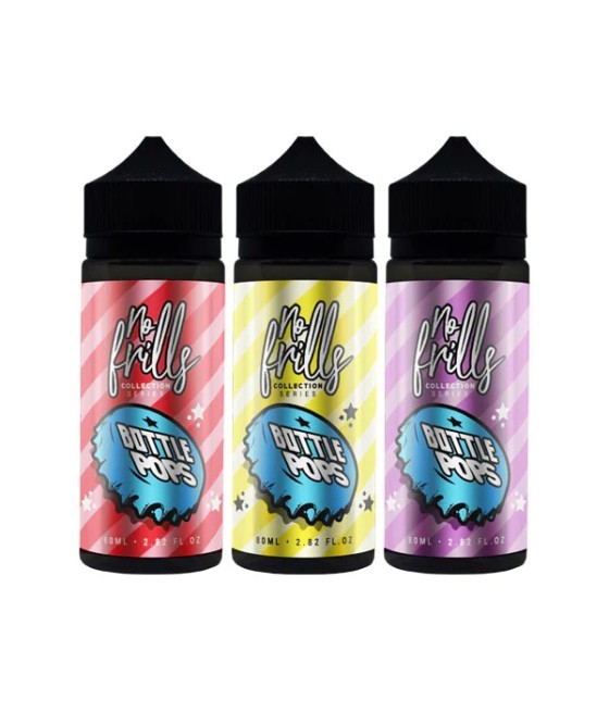 No Frills Collection Bottle Pops 80ml Shortfill 0mg (80VG/20PG)
