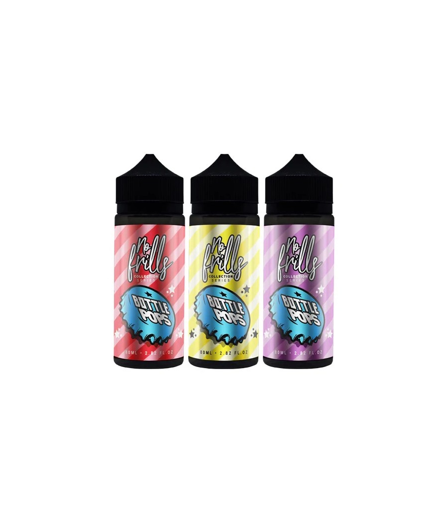 No Frills Collection Bottle Pops 80ml Shortfill 0mg (80VG/20PG)