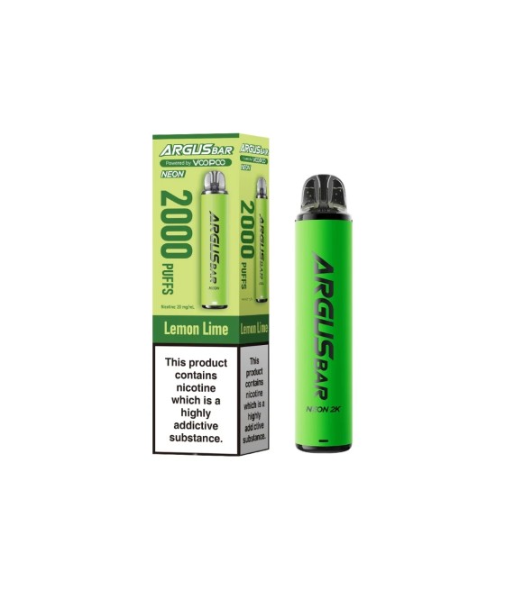 20mg Voopoo Argus Bar Neon 2K Prefilled Pod Vape Kit