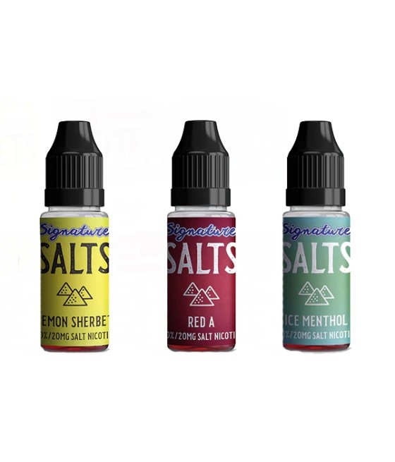 20mg Signature Salts By Signature Vapours 10ml Nic Salt (50VG/50PG) (BUY 1 GET 1 FREE)