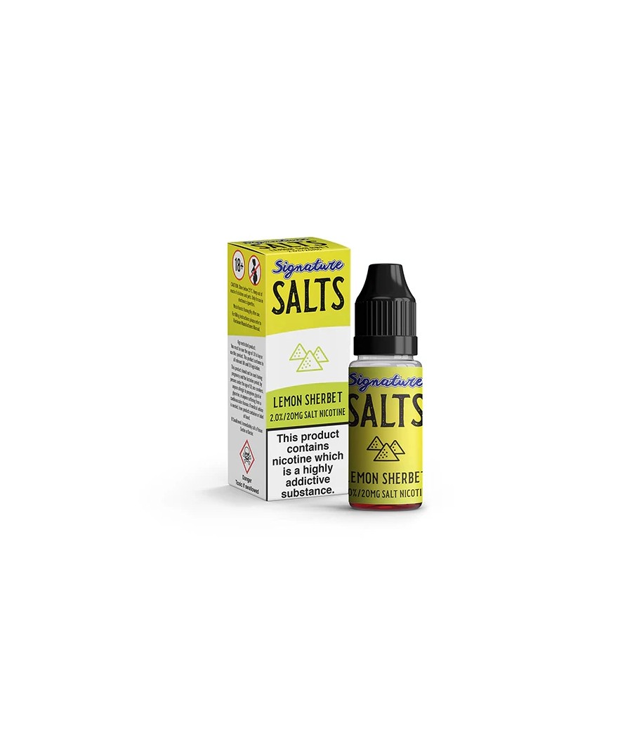 20mg Signature Salts By Signature Vapours 10ml Nic Salt (50VG/50PG) (BUY 1 GET 1 FREE)