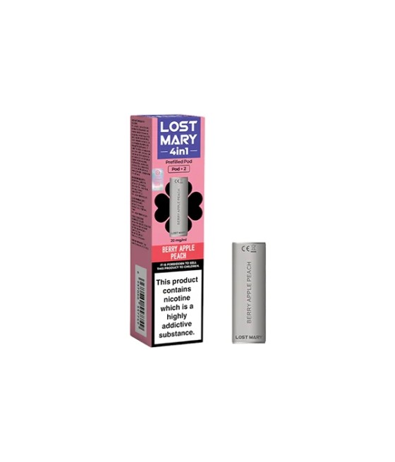 20mg Lost Mary 4in1 Prefilled Pods 1200 Puffs - 2 Pcs