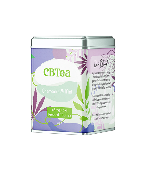 Cold Pressed CBD Chamomile & Mint Tea - 63mg UK