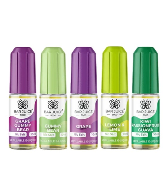 15mg Bar Juice 5000 Nic Salts 10ml (40VG/60PG)
