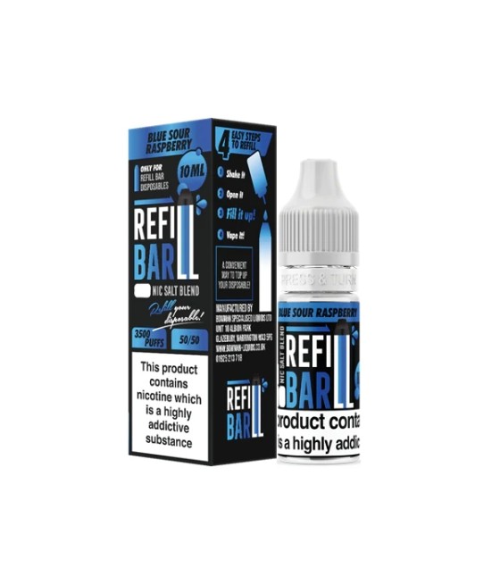 10mg Refill Bar Salts 10ml Nic Salts (50VG/50PG)