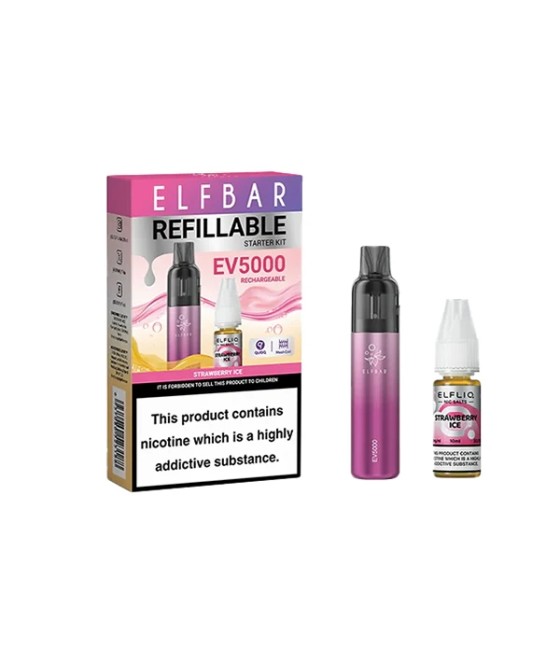 Elf Bar EV5000 Disposable Pod Kit + 20mg ElfLiq Salt