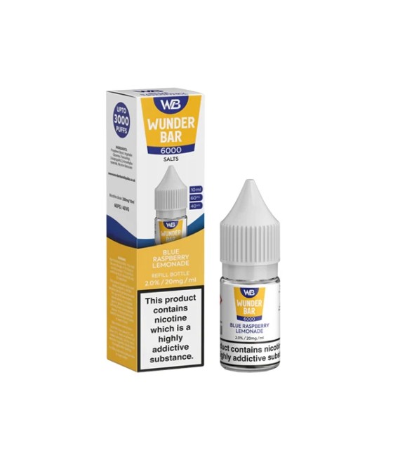 20mg Wunderbar 6000 Salts 10ml Nic Salts (60PG/40VG)