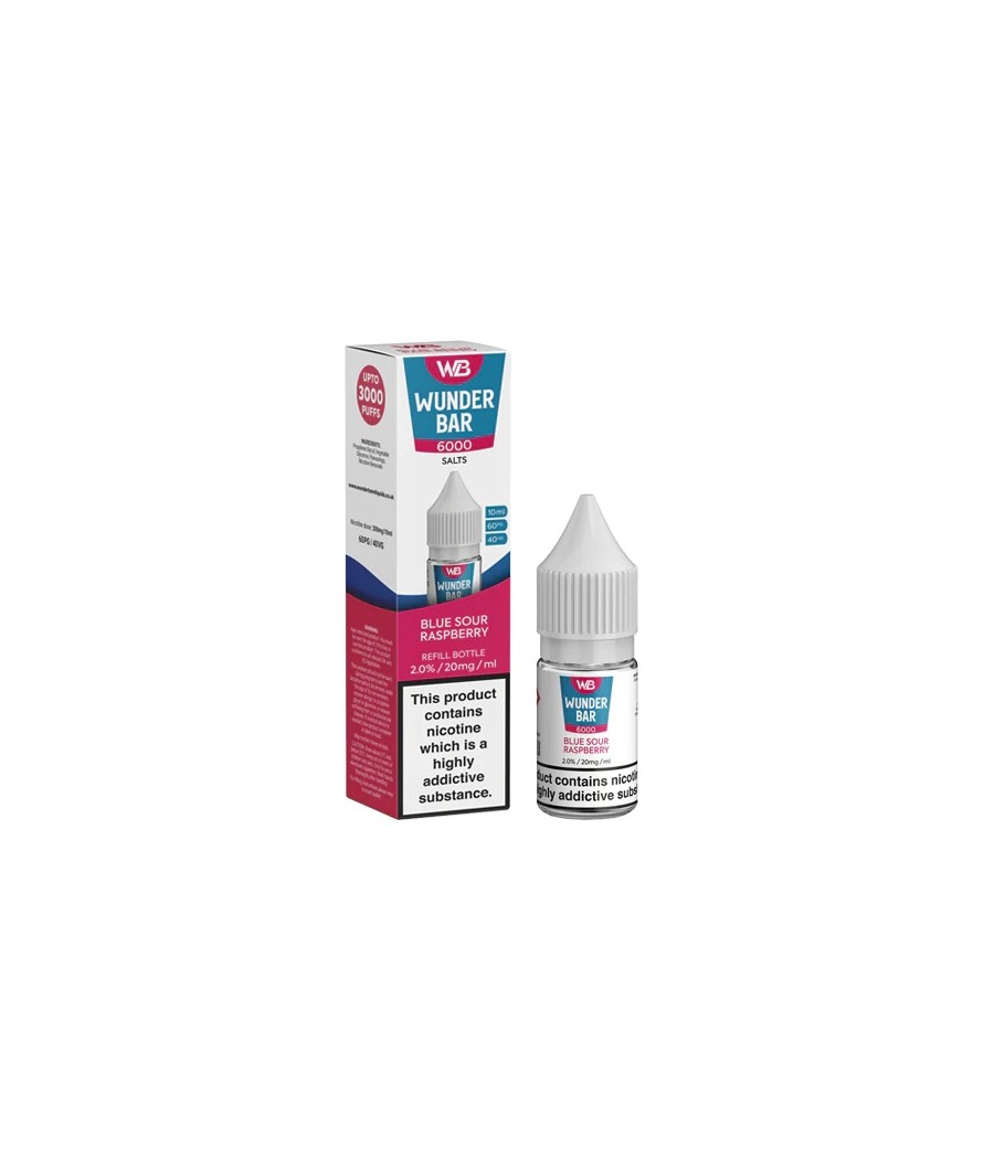 20mg Wunderbar 6000 Salts 10ml Nic Salts (60PG/40VG)