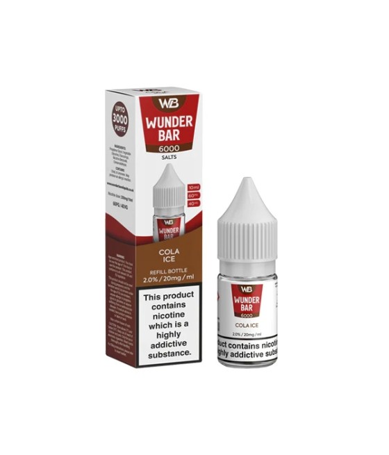 20mg Wunderbar 6000 Salts 10ml Nic Salts (60PG/40VG)