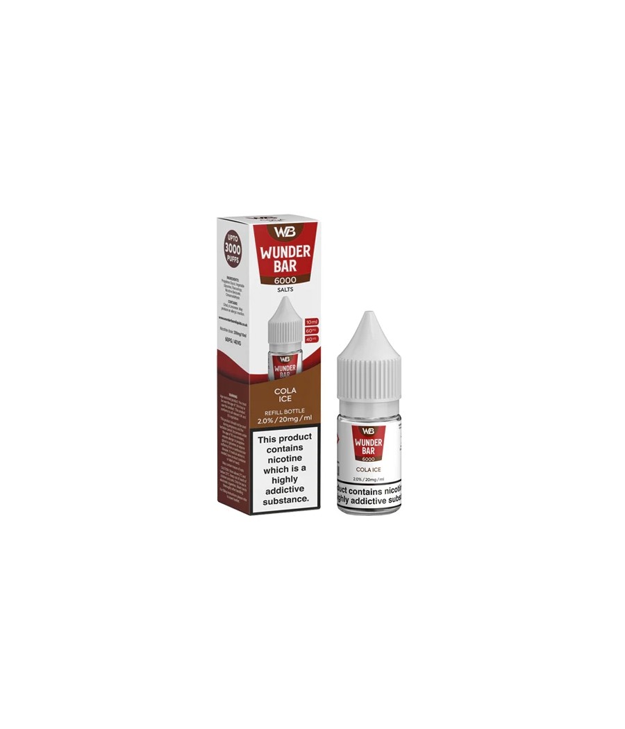 20mg Wunderbar 6000 Salts 10ml Nic Salts (60PG/40VG)