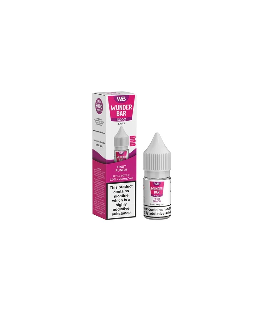 20mg Wunderbar 6000 Salts 10ml Nic Salts (60PG/40VG)