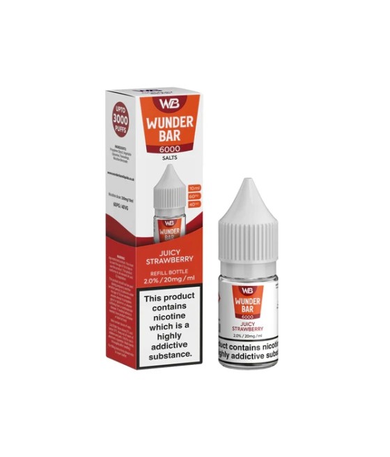 20mg Wunderbar 6000 Salts 10ml Nic Salts (60PG/40VG)