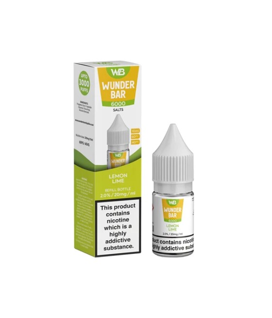 20mg Wunderbar 6000 Salts 10ml Nic Salts (60PG/40VG)