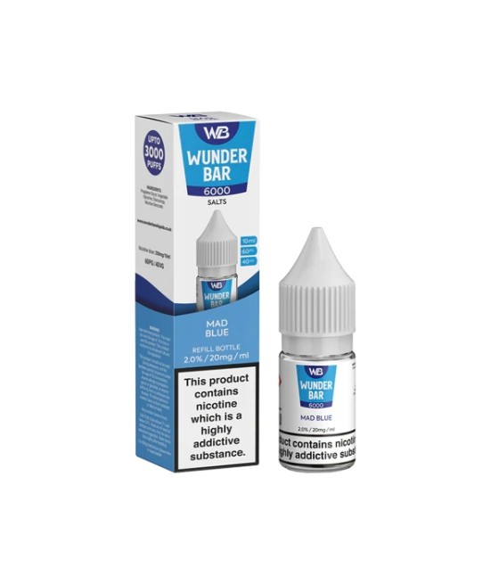 20mg Wunderbar 6000 Salts 10ml Nic Salts (60PG/40VG)