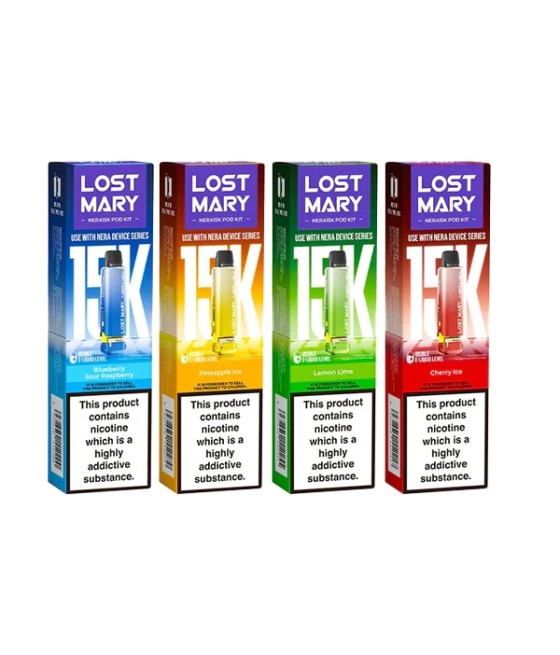 20mg Lost Mary Nera 15k Prefilled Pod 15000 Puffs