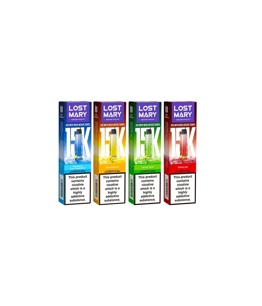 20mg Lost Mary Nera 15k Prefilled Pod 15000 Puffs