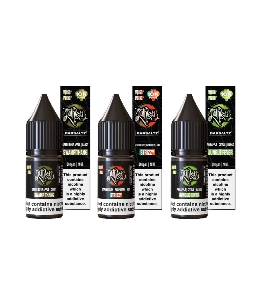 20mg Ruthless Nic Salt 10ml (50VG/50PG)