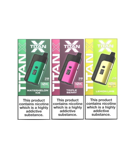 20mg Titan X 10k Puff Prefilled Pod Vape Kit