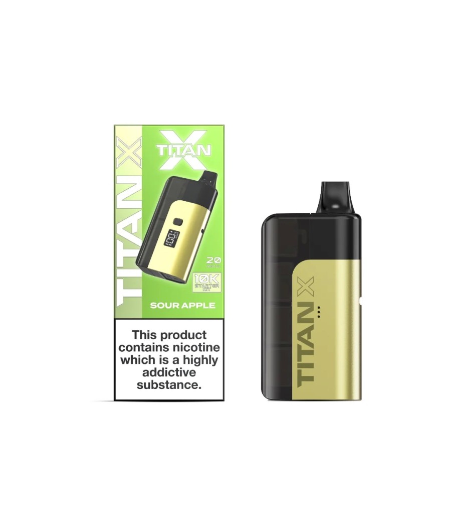 20mg Titan X 10k Puff Prefilled Pod Vape Kit