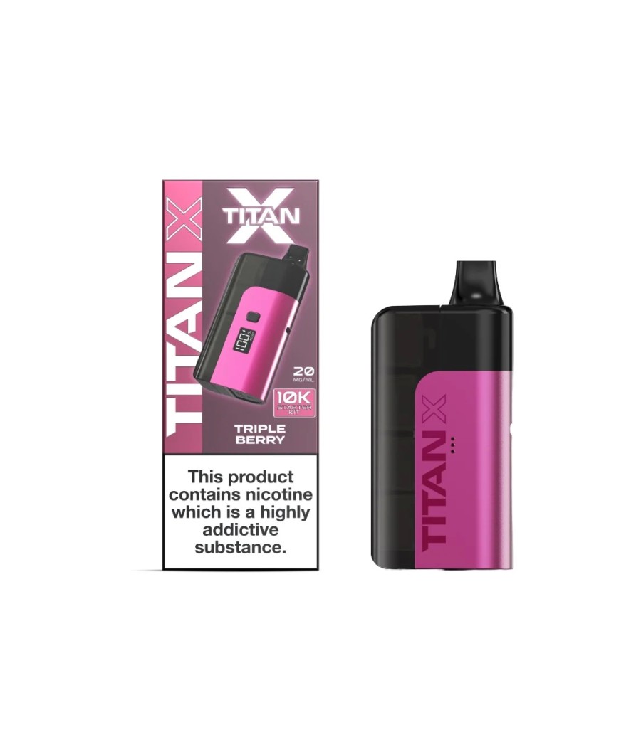 20mg Titan X 10k Puff Prefilled Pod Vape Kit