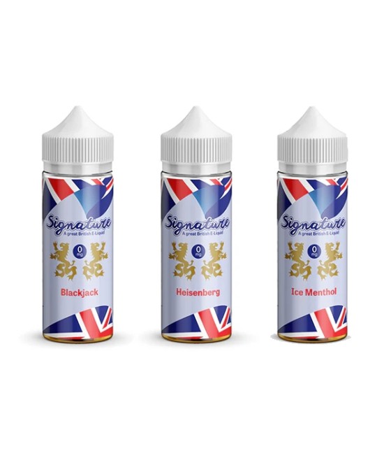 Signature Vapours 100ml E-liquid 0mg (50VG/50PG)