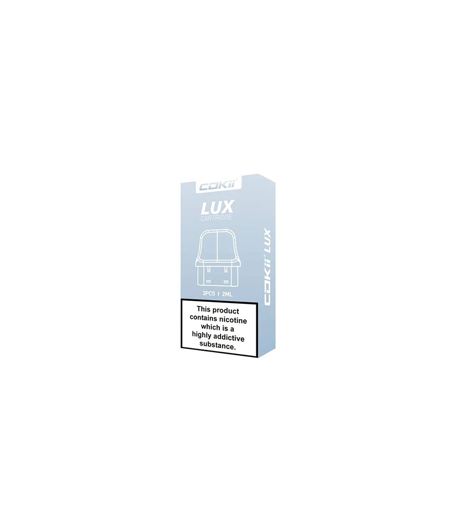 Cokii Lux Replacement Pods 2ml - 3 Pcs (0.6Ohm, 0.8Ohm, 1.0Ohm)