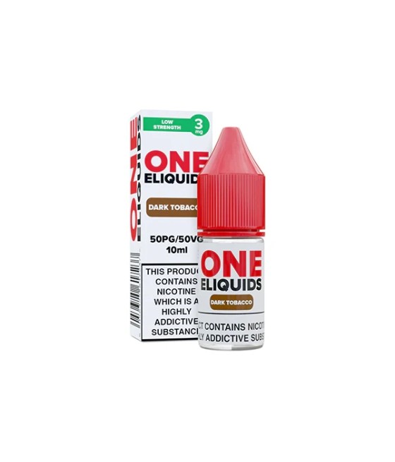 3mg One E-Liquids Flavoured Nicotine E-Liquid 10ml (50VG/50PG)